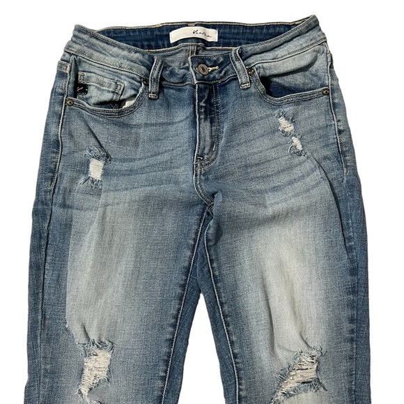 Kancan- Womens Distressed Skinny Jeans Sz 7 |27”W| - Picture 3 of 10